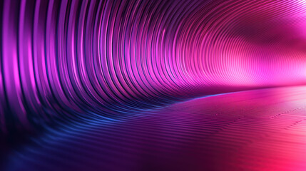 Poster - a vibrant 3d abstract background expressing sound waves in a realistic 4k detail, showing a side ang