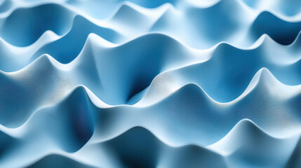 Poster - A mesmerizing realistic 4K side view displays a 3D background with sound representation through undulating waves creating an immersive visual experience.