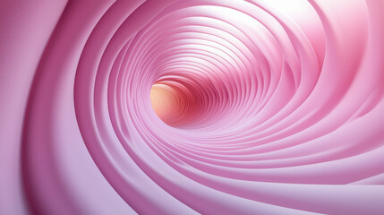 Poster - a realistic 4k 3d background showing pink and orange spirals creating a tunnel of imagination and de