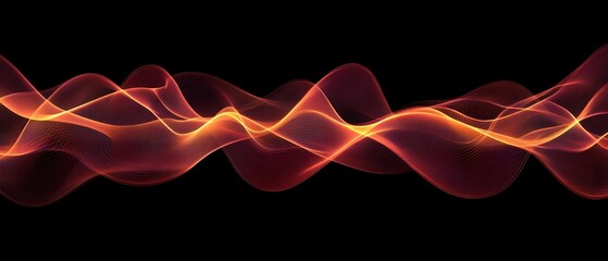 Poster - abstract wave lines