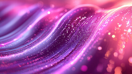 Poster - explo a dynamic 3d background of vibrant pink waveforms with realistic detail in stunning 4k resolut