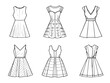 © MD Eamon Shikder - Stunning Blush Pink Dress Line Art for Trendy Fashion Stock Designs