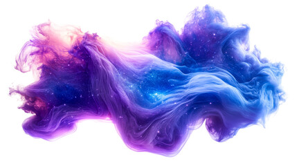 Wall Mural - cosmic abstract nebula, galaxy smoke design element, cut out transparent