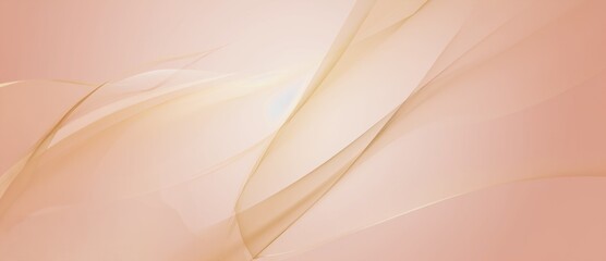 Poster - Soft abstract patterns with flowing curves in warm hues creating a serene and calming atmosphere