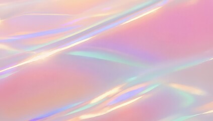 Poster - Surreal abstraction featuring soft pastel hues and shimmering light reflections that creates a dreamy atmosphere