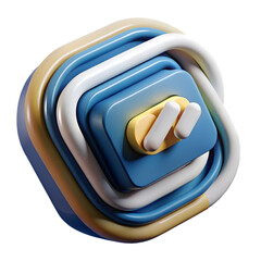 code in 3d render for graphic asset web presentation or other pro png on transparent background