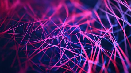 Fototapete - Abstract Colorful Lines and Patterns in Pink and Blue Background
