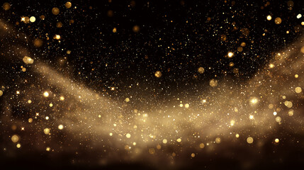 Wall Mural - defocused abstract golden glitter background, holiday background, video graphic background