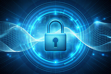 Poster - Secure Data Protection Cyber Security and Digital Privacy Concept