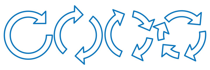 Poster - circle of arrows. recycle, repeat, refresh icon vector illustration