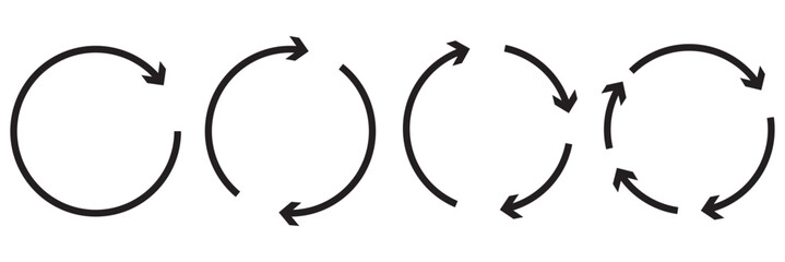 Poster - circle of arrows. recycle, repeat, refresh icon vector illustration