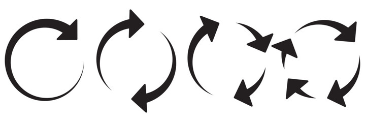 Poster - circle of arrows. recycle, repeat, refresh icon vector illustration