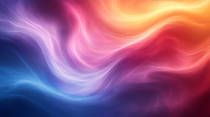 Poster - Abstract colorful wave background with smooth light gradient blend for modern design