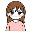© 彩香 中山 - 悲しむ女性のイラスト