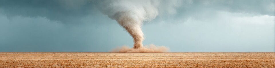 Poster - Climate Crisis Visual Extreme Weather AI-Enhanced Tornado Documentary Imagery - Immersive Atmospheric Phenomena Revealing Global Environmental Transformation