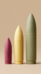 Aufkleber - Minimalist Defense Engineering Visualization Precision Warhead Gradient Showcasing Strategic Scale, Technical Innovation in Modern Military Design