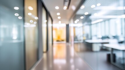 Dynamic office space and contemporary design a modern professional environment with a blurred background