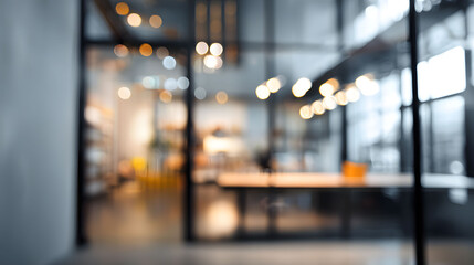 Dynamic business meeting space modern office blurred interior background professional environment