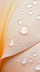 Aufkleber - Sparkling water droplets delicately adorn the soft, velvety surface of flower petals, creating a mesmerizing display of nature's artistry and capturing the essence of freshness and beauty