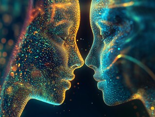Poster - Quantum Entanglement: Digital Portraits of Connection and Interdependence