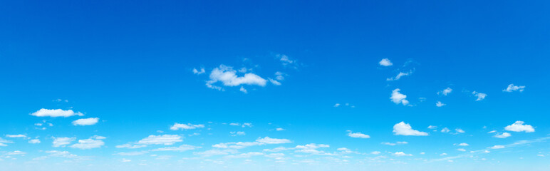 Wall Mural - blue sky background with tiny clouds. panorama background