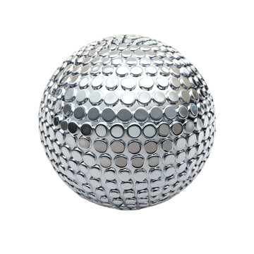 Chrome sphere textured surface design element