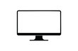 © MstAsma - Ultra widescreen computer monitor display icon silhouette on white background