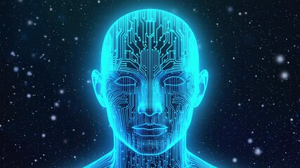 Poster - Digital Humanoid Head in Space