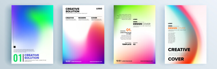 modern abstract covers set, minimal covers design. colorful geometric background, vector illustratio