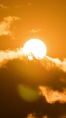 Wall Mural - breathtaking beauty of the sun rising time lapse video.