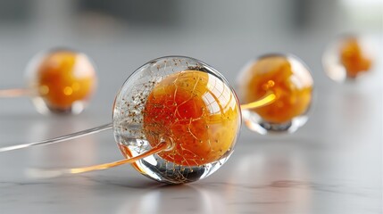 Poster - Broken glass ball illustrating neural fund concept and ai-curated asset model representing risk in financial decisions