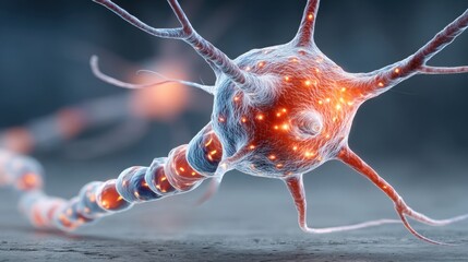 Poster - Abstract representation of a neural network instinctively executing precision through digital intelligence and innovation