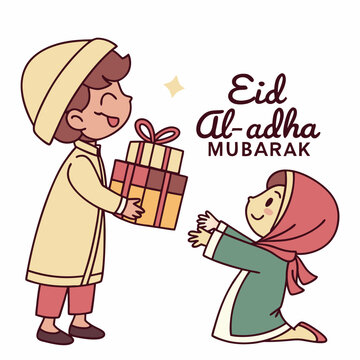 Eid Al Adha Mubarak vector illustration