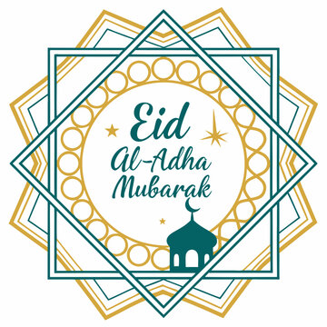 Eid Al Adha Mubarak vector illustration