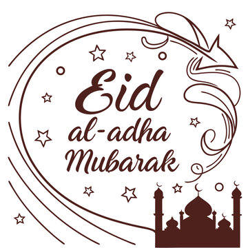 Eid Al Adha Mubarak vector illustration