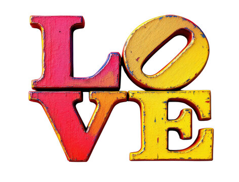 Bold, colorful letters spell out the word 