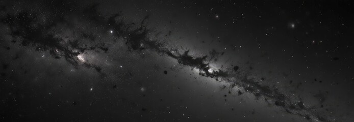 Wall Mural - ink-black void, distant galaxies glimmer faintly , mystery, glow