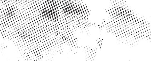 Wall Mural - A textured monochrome displays a scattering of small dots forming an abstract cloud-like shape.