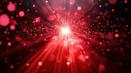 Aufkleber - Abstract red light burst