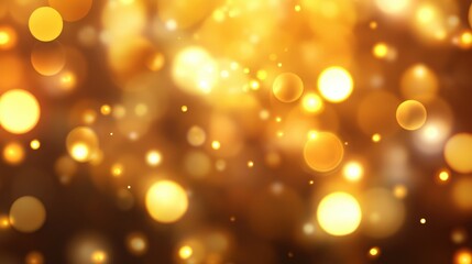 Poster - a warm golden bokeh background with softly blurred glowing circles of various sizes.
