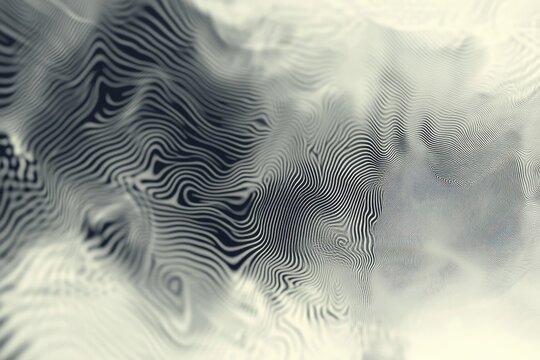 Background shows soft haze, vapor ripple glitch