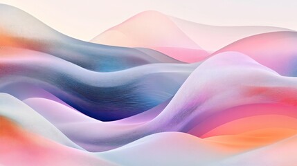 Poster - abstract pastel wave background. (7)