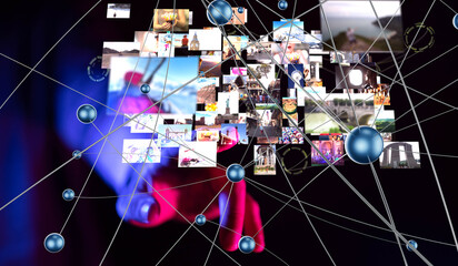 Poster - streaming data picture video material