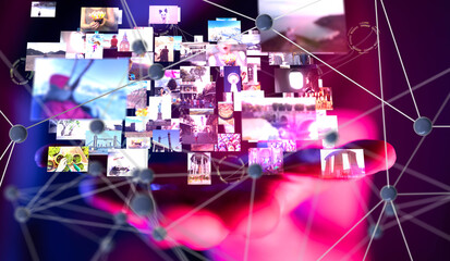 Poster - streaming data picture video material