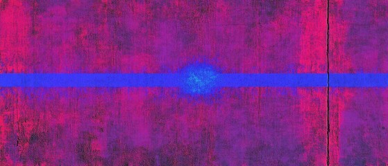 Poster - Abstract Grunge Texture with Blue Stripe and Vibrant Pinks and Purples Close Up Shot