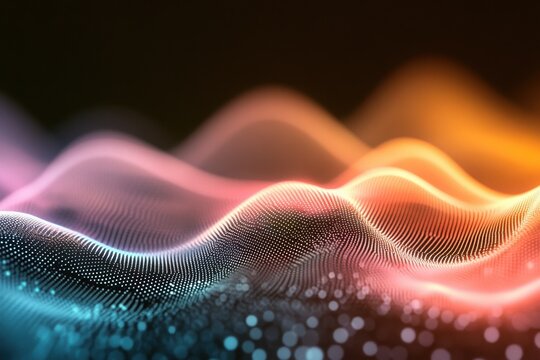 Background shows blur tone, holographic ripple shimmer