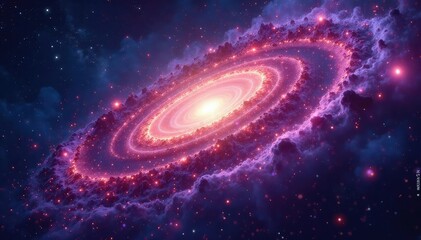 Wall Mural - intricate swirling nebula, cosmic dust trails, mysterious, space