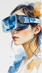 Poster - Augmented Reality Experience with Single Eye Perspective in Modern Design