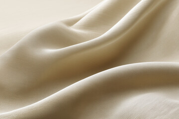 Poster - Cream fabric luxury smooth textile soft elegant plain material gentle Cream luxury fabric with smooth texture and gentle folds soft and elegant appearance perfect for fashion or interior design