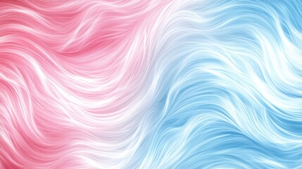Poster - Abstract pink and blue wavy lines background.